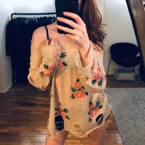 WILDFOX White Label Lennon Sweater - Floral